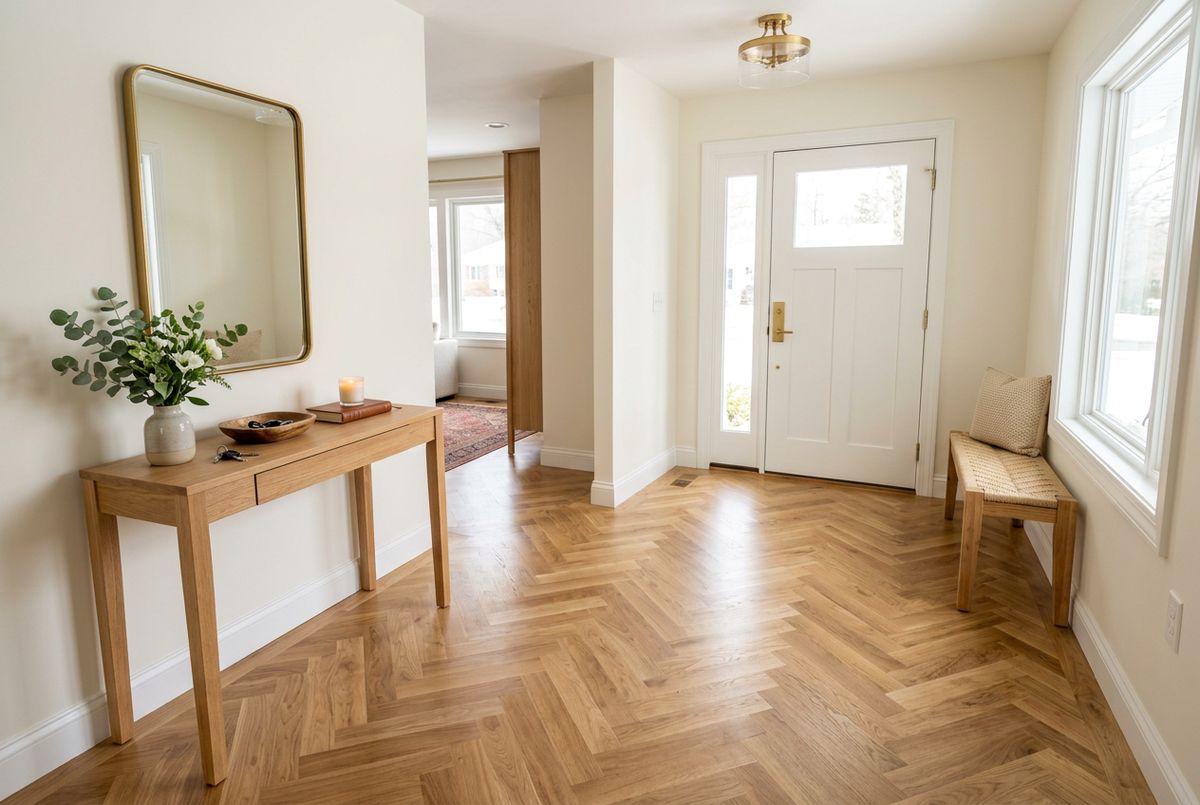Recently installed flooring in a Richmond, VA home