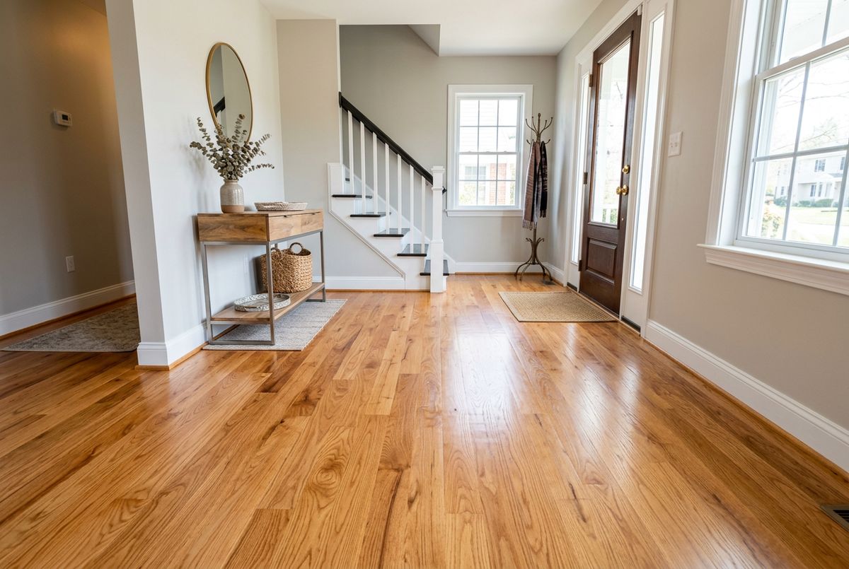 Recently installed flooring in a Riverview, FL home