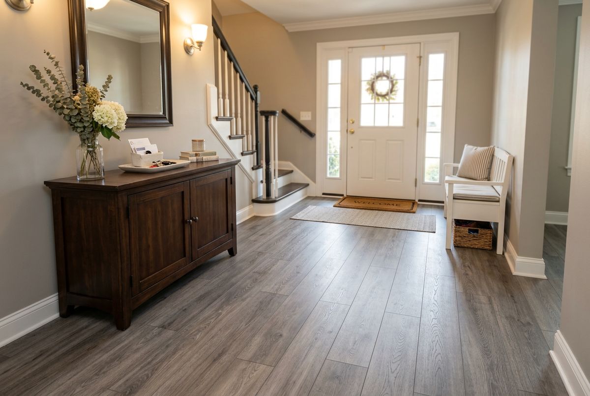 Recently installed flooring in a Salt Lake City, UT home