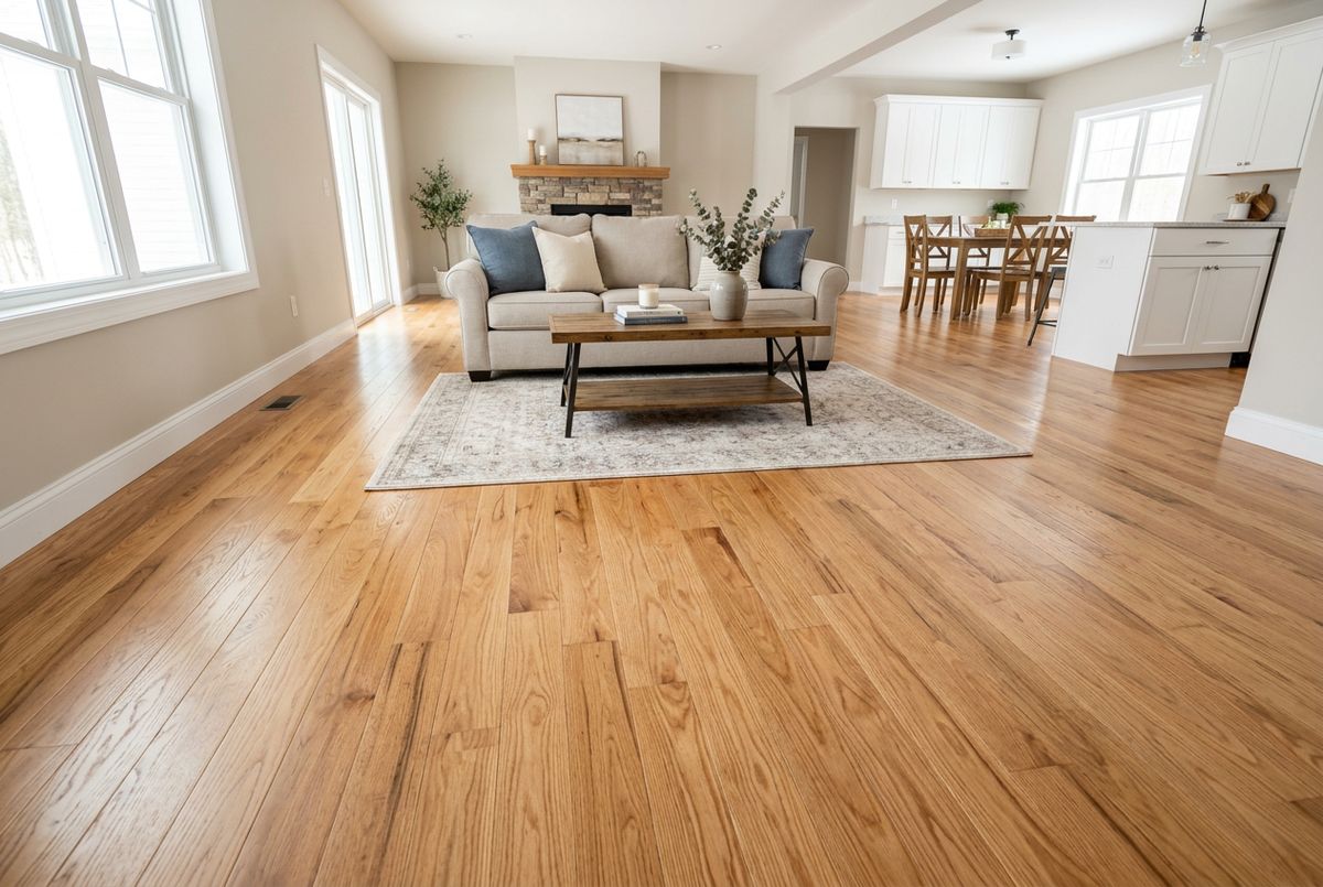 Recently installed flooring in a Sandy Springs, GA home