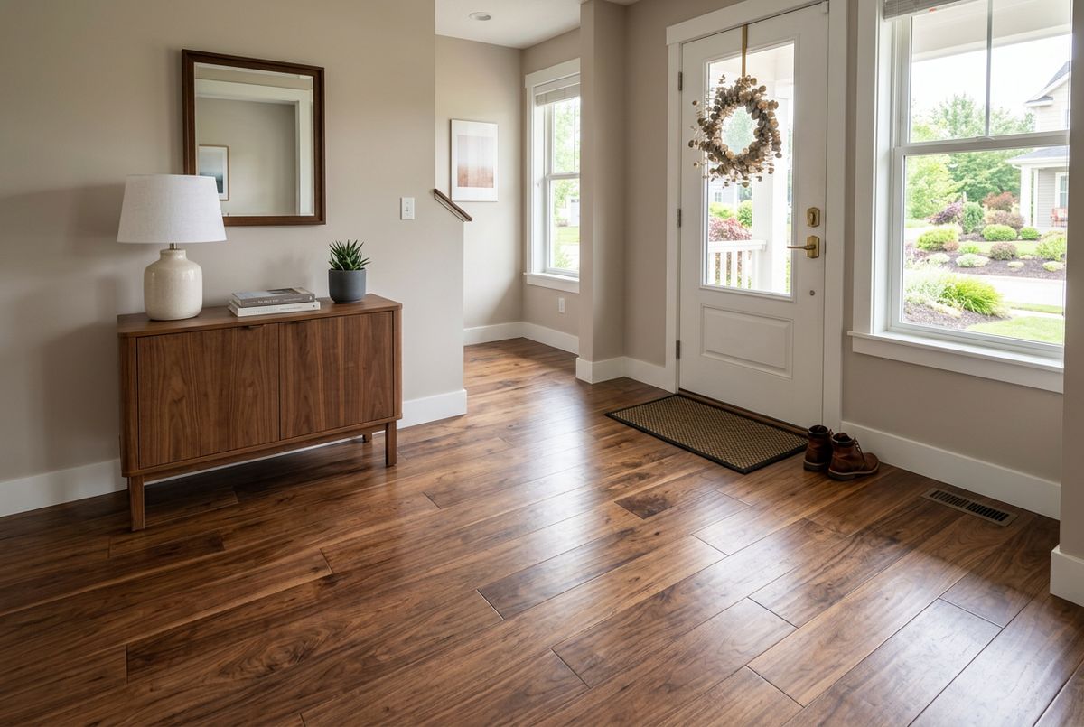 Recently installed flooring in a Sanford, FL home