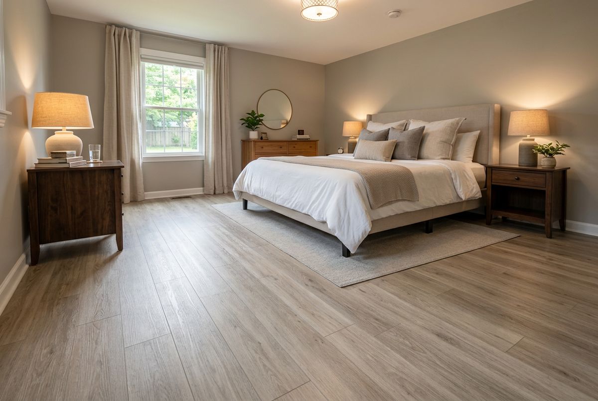 Recently installed flooring in a Scottsdale, AZ home