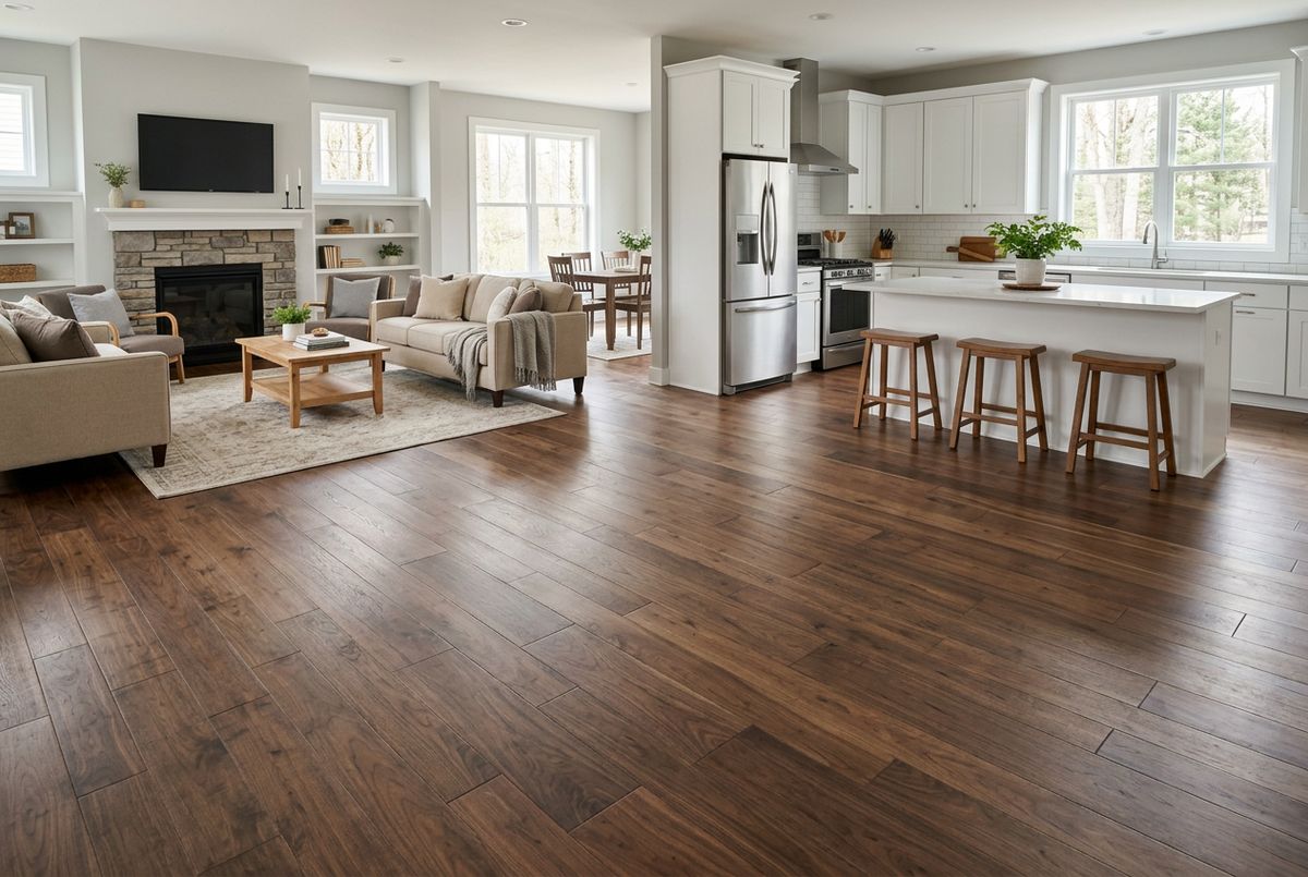 Recently installed flooring in a Summerville, SC home