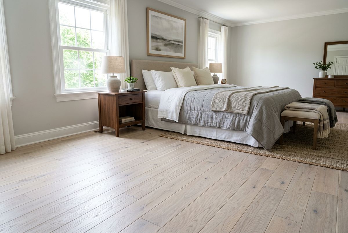Recently installed flooring in a Tarpon Springs, FL home