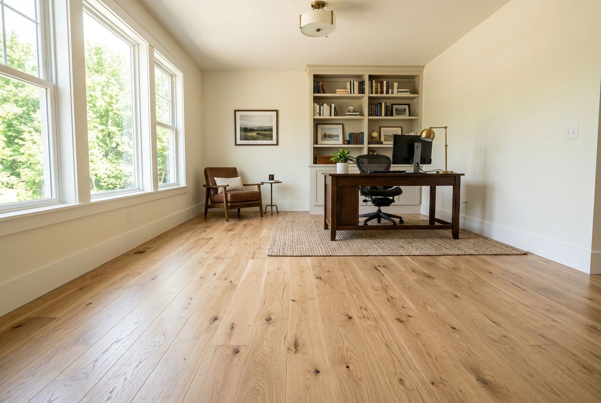 Recently installed flooring in a Virginia Beach, VA home