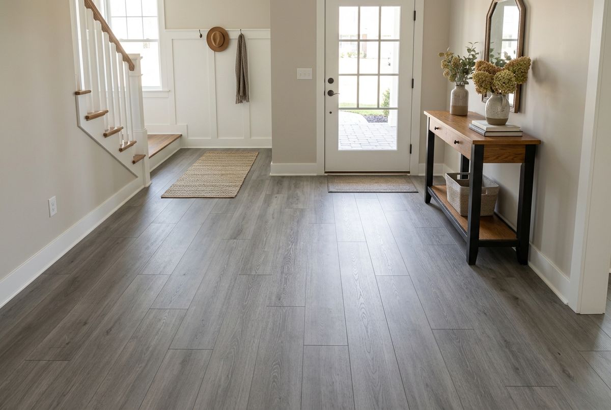 Recently installed flooring in a Waverly, MD home