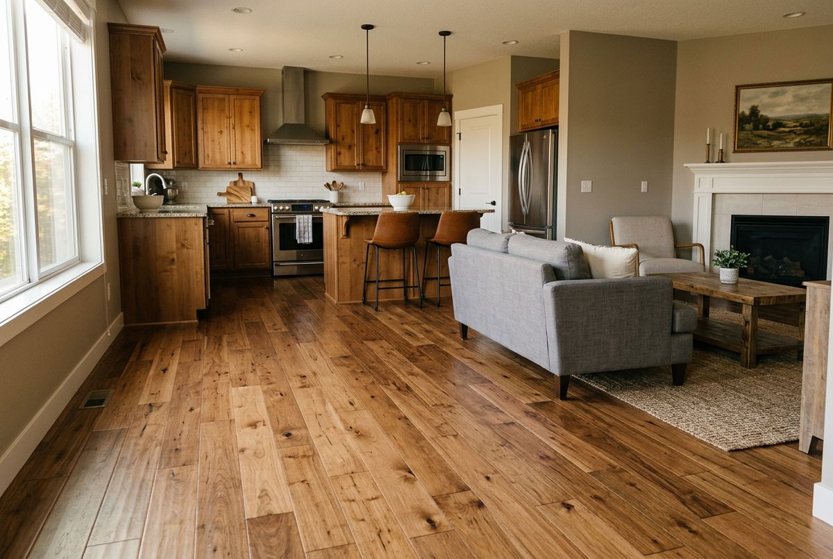 Recently installed flooring in a Winter Garden, FL home